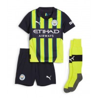 Dres Manchester City Erling Haaland #9 Preč pre deti 2024-25 Krátky Rukáv (+ trenírky)